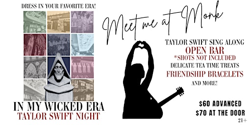 Image principale de Taylor Swift Night at The Wicked Monk