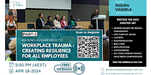Primaire afbeelding van Raising Awareness to Workplace Trauma: Creating Resilience for All Employee