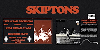 SKIPTONS ‘I’m Not Fazed’ Single Launch primary image