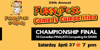 Sat. April 27 @ 7pm - Championship Final COMEDY Competition - Calgary/YYC primary image