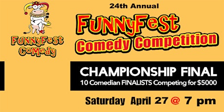 Primaire afbeelding van Sat. April 27 @ 7pm - Championship Final COMEDY Competition - Calgary/YYC