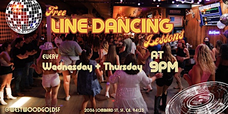 Line Dancing Lessons at WESTWOOD every Wednesday and Thursday!