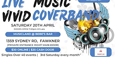Single Over 40 | Musicland Melbourne Meetup |Live Music | Hosted | Social | primary image