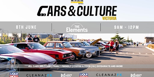 Imagen principal de Cars & Culture Melbourne - 8th June - VIC