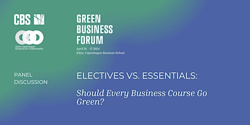 Hauptbild für Electives vs. Essentials: Should Every Business Course Go Green?