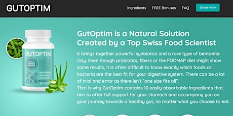 GutOptim: Journey to Radiant Health Begins with a Healthy Gut