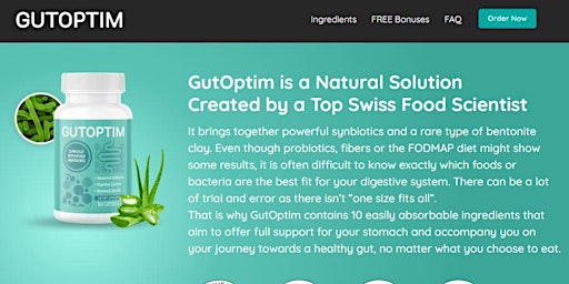 GutOptim: Journey to Radiant Health Begins with a Healthy Gut primary image