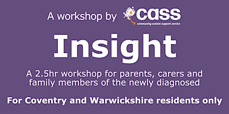 Workshop for parents, carers and family members of the newly diagnosed