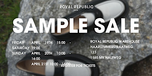 Imagem principal do evento Sample Sale | Royal RepubliQ
