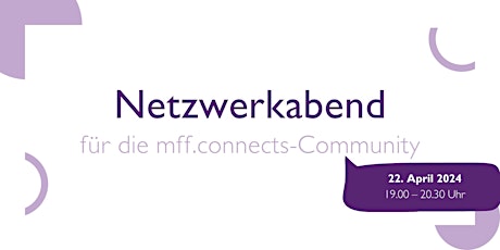 Imagem principal do evento Netzwerkabend | exklusiv für mff.connects-Community