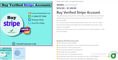 Imagem principal do evento Buy Verified Stripe Account