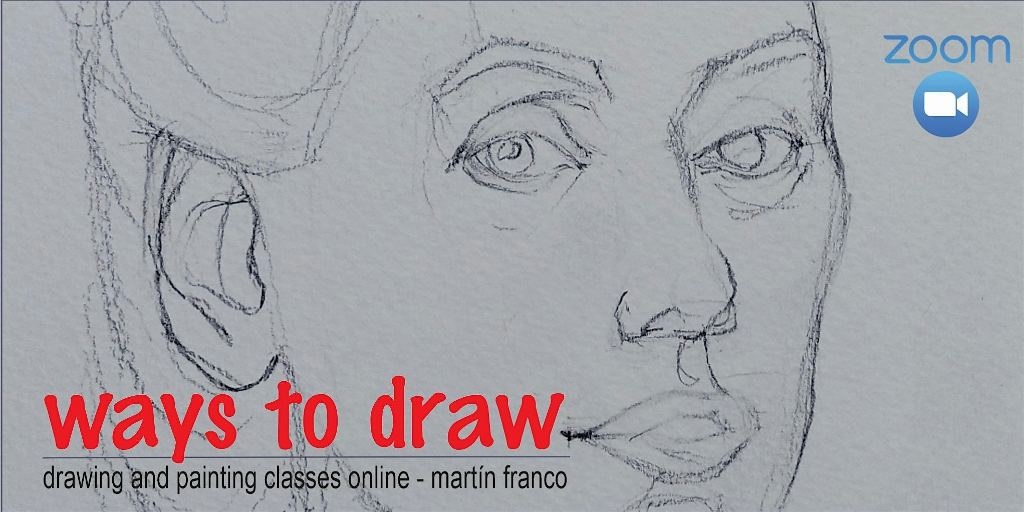 Graphite Pencil Drawing PORTRAITS - Sketching The Human Head (WTD63)