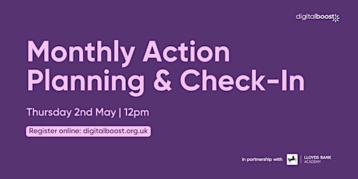 Free Monthly Action Planning & Check-In Call for Small Businesses primary image