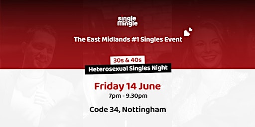 Image principale de Singles Night at Code 34 (30s & 40s)