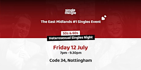 Singles Night at Code 34 (50s & 60s)