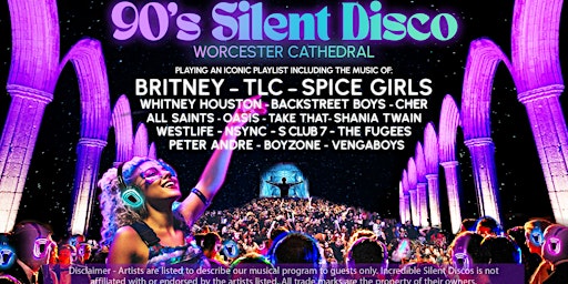 90s Silent Disco in Worcester Cathedral