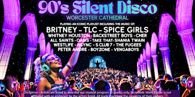 Imagem principal do evento 90s Silent Disco in Worcester Cathedral