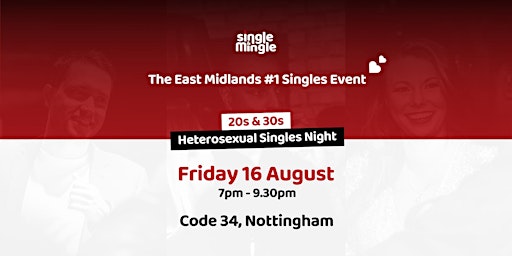 Imagem principal do evento Singles Night at Code 34 (20s & 30s)