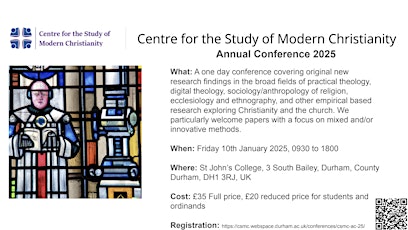 Centre for the Study of Modern Christianity: Annual Conference 2025