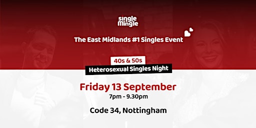 Singles Night at Code 34 (40s & 50s) primary image