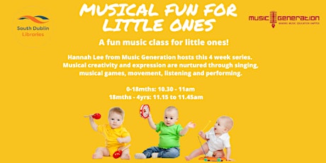 Musical Fun for Little Ones 0-18 months 4  week course primary image