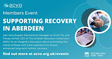 Imagem principal do evento Supporting Recovery in Aberdeen