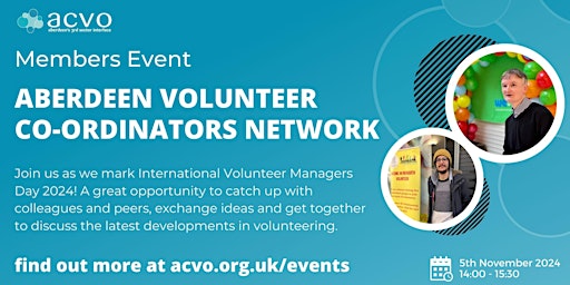 Hauptbild für ACVO & Aberdeen Volunteer Co-ordinators Network Members Event
