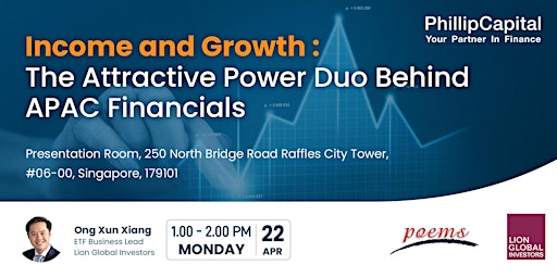 Imagem principal do evento Income and Growth: The Attractive Power Duo Behind APAC Financials