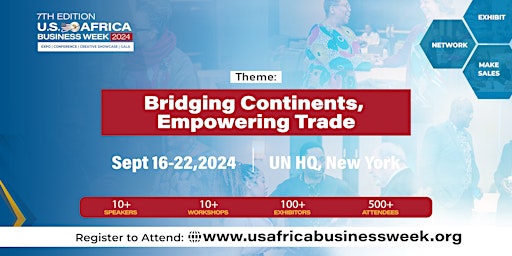 Imagem principal de USAfrica Business Week: Expo | Conference | Fashion Showcase | Gala