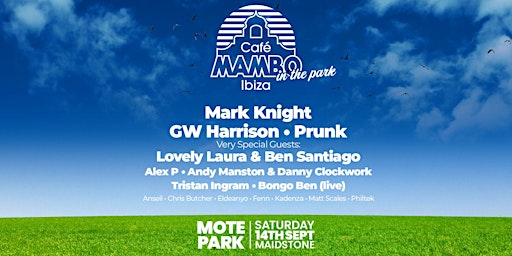 Primaire afbeelding van Cafe Mambo Ibiza In The Park Festival