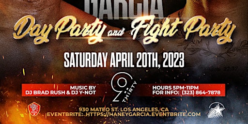 Imagem principal do evento Haney vs Garcia Day Party