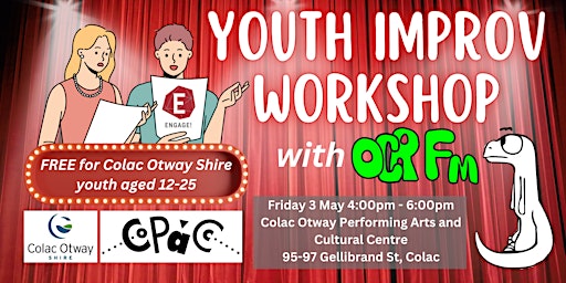Primaire afbeelding van Free Youth Improv Workshop (Colac)