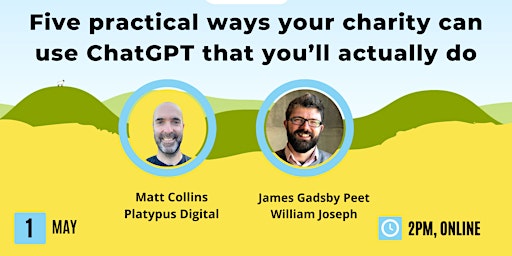 Five practical ways your charity can use ChatGPT that you’ll actually do primary image