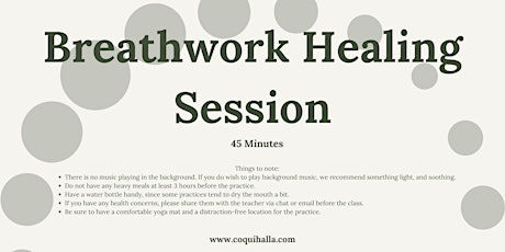 Virtual Breathwork and Pranayama Healing Session, Nanaimo, BC