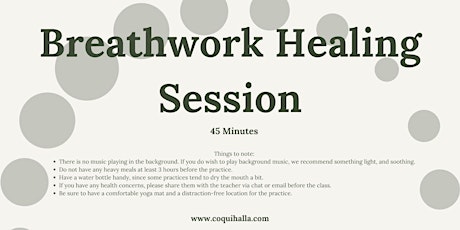 Online Breathwork and Pranayama Healing Session, Coralville, IA