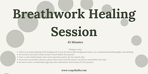 Hauptbild für Online Breathwork and Pranayama Healing Session, Monterey, CA