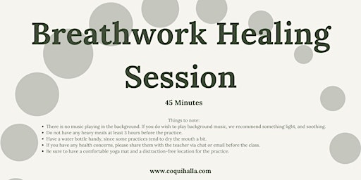 Virtual Breathwork and Pranayama Healing Session, Washington DC primary image