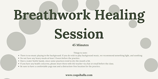 Online Breathwork and Pranayama Healing Session, Concord, CA