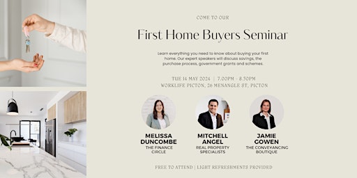 Imagen principal de First Home Buyers Seminar