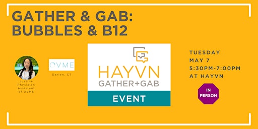 Imagem principal do evento Gather & Gab: Bubbles & B12