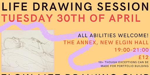 Primaire afbeelding van Life Drawing - 30th of April Untutored Session