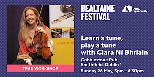 Primaire afbeelding van Bealtaine 2024: Trad music workshop with Ciara Ní Bhriain