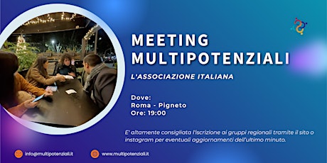 Hauptbild für Meeting Multipotenziali | Lazio