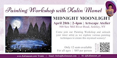 Imagem principal de Painting Workshop:Midnight Moonlight