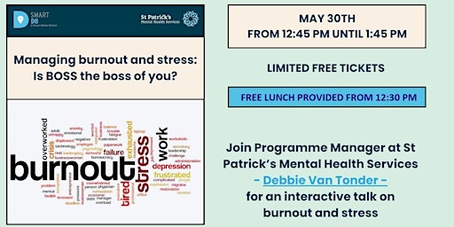 Imagen principal de 2nd RELEASE - 'Managing Burnout And Stress: Is BOSS The Boss Of You?' talk