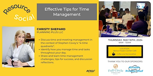 Imagem principal do evento Effective Tips for Time Management