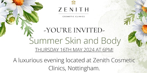 Imagem principal do evento Summer Skin and Body Event at Zenith Cosmetics Clinic