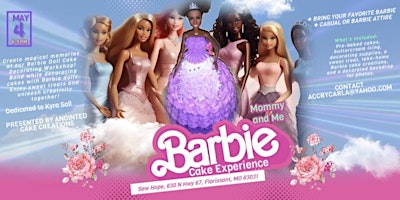 Imagem principal do evento Mommy & Me Barbie Cake Decorating Experience!