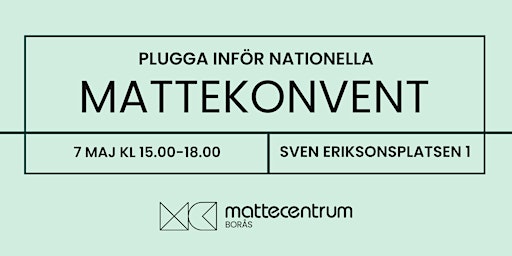 Imagem principal do evento Mattekonvent VT24– Borås