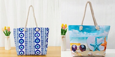 Image principale de Boozy Brushes X Destination Asbury | Shop, Sip & Paint Beach Bags